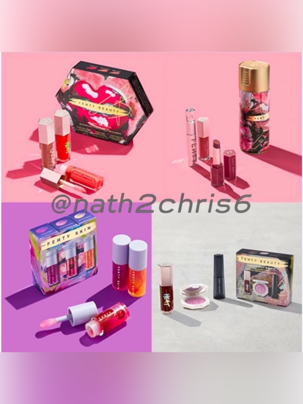 Fenty Beauty  Eye, Face, Lip bundle 4 limited edition Sets. NIB